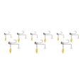 thumbnail image 1 of Yuarrent River Professional Hard Lure Bait Fish Kit de anzuelos triples Wobblers Crankbait Aparejos de pesca Accesorios 4cm + 5cm + 6cm Type1 NO1 Yuarrent CBP251310, 1 of 6