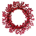 thumbnail image 1 of Pompotops Couronnes de Noël pour Porte d'Entrée, Couronnes de Noël, Guirlandes & Guirlandes, Couronnes de Noël avec Lumières, Couronne de Noël Baies Rouges 30/35/40cm Décoration de Noël Suspendue, 1 of 2