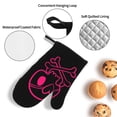 thumbnail image 4 of ZICANCN Oven Mitts and Pot Holders Sets,Red Shining Skull and Crossbones Baking Sets Kitchen Heat Resistant 4 Pieces, 4 of 8
