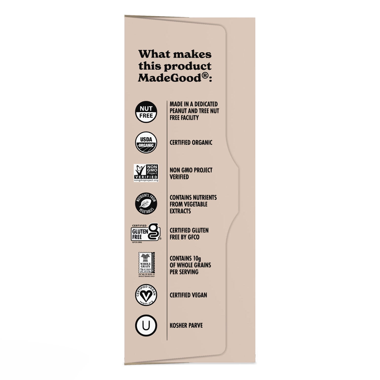 MadeGood 0.85 oz Chocolate Chip Bars – Organic Snack for Kids & Adults, 24 Pack