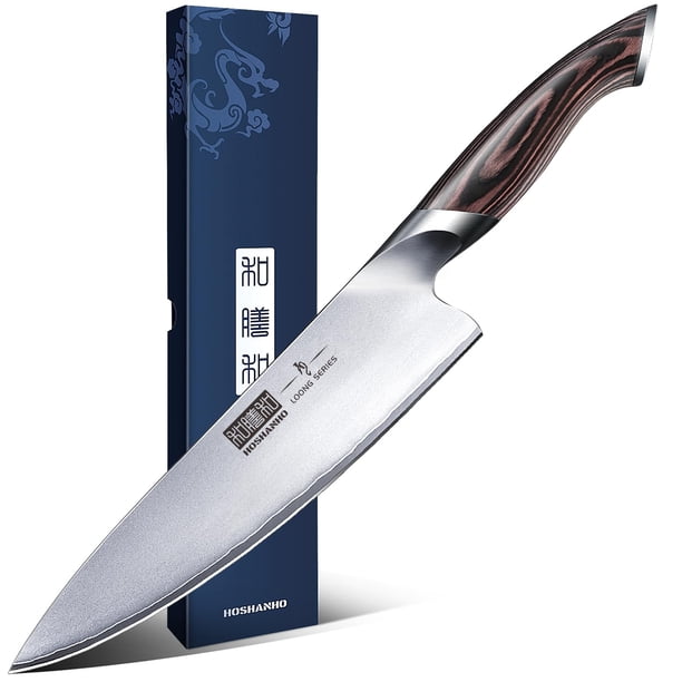 Cuchillo de cocina HOSHANHO de cocina de acero japonés AUS-10 20 cm
