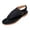 Black, variant on Women Double Buckle Thong Ankle Strap Flat Sandals Perforated Faux Leather Footwear For Casual Outdoor Summer Daily Beach Walking Shopping Errands