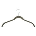 thumbnail image 1 of Econoco - HSL17NG50 - Grey Velvet Covered Shirt and Blouse Hanger with Notches, - Sold in Pack of 50, 1 of 1