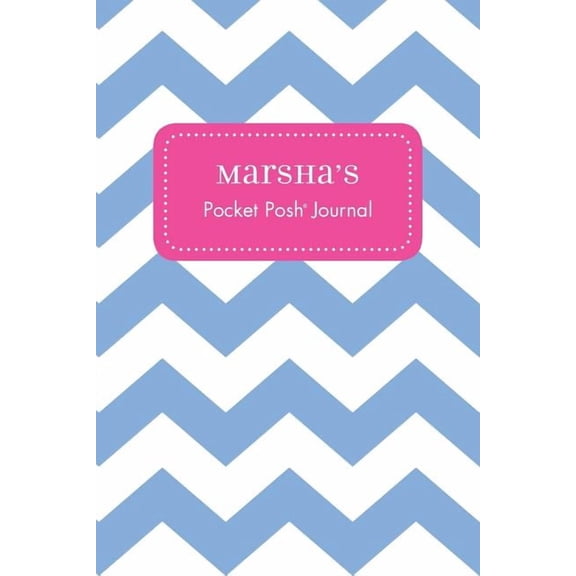 Marsha's Pocket Posh Journal, Chevron, (Paperback)