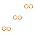 thumbnail image 4 of Justharion 10pieces Flexible Binding Solution - Plastic Loose Leaf Binder Rings For Easy Management Of Cards Documents orange diameter 27mm 3PCS, 4 of 6