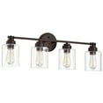 thumbnail image 6 of RADIANCE goods Transitional 4 Light Oil Rubbed Bronze Bath Vanity Fixture 30" Wide, 6 of 10