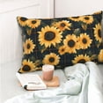 thumbnail image 4 of Salouo Scottish Blue Plaid Sunflower Pattern Pillow Cases,1PC Pillow Covers with Envelope Closure Decorative Pillow Case for Bed Couch,Pillows Not Included-20"x30", 4 of 6