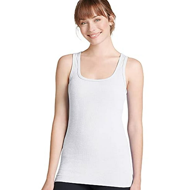 Jockey Women's Activewear Rib Tank, White, l - Walmart.com