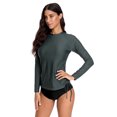 thumbnail image 5 of Charmo Rash Guard Women Long Sleeve Rashguard UV Sun Protection Swimwear Banded Swimsuit, 5 of 6