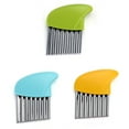 thumbnail image 1 of Wweixi 3 Pieces Stainless Steel Potato Crinkle Slicer Manual Wavy Chips Hand Chopper Kitchen Tools for Home Use, 1 of 6