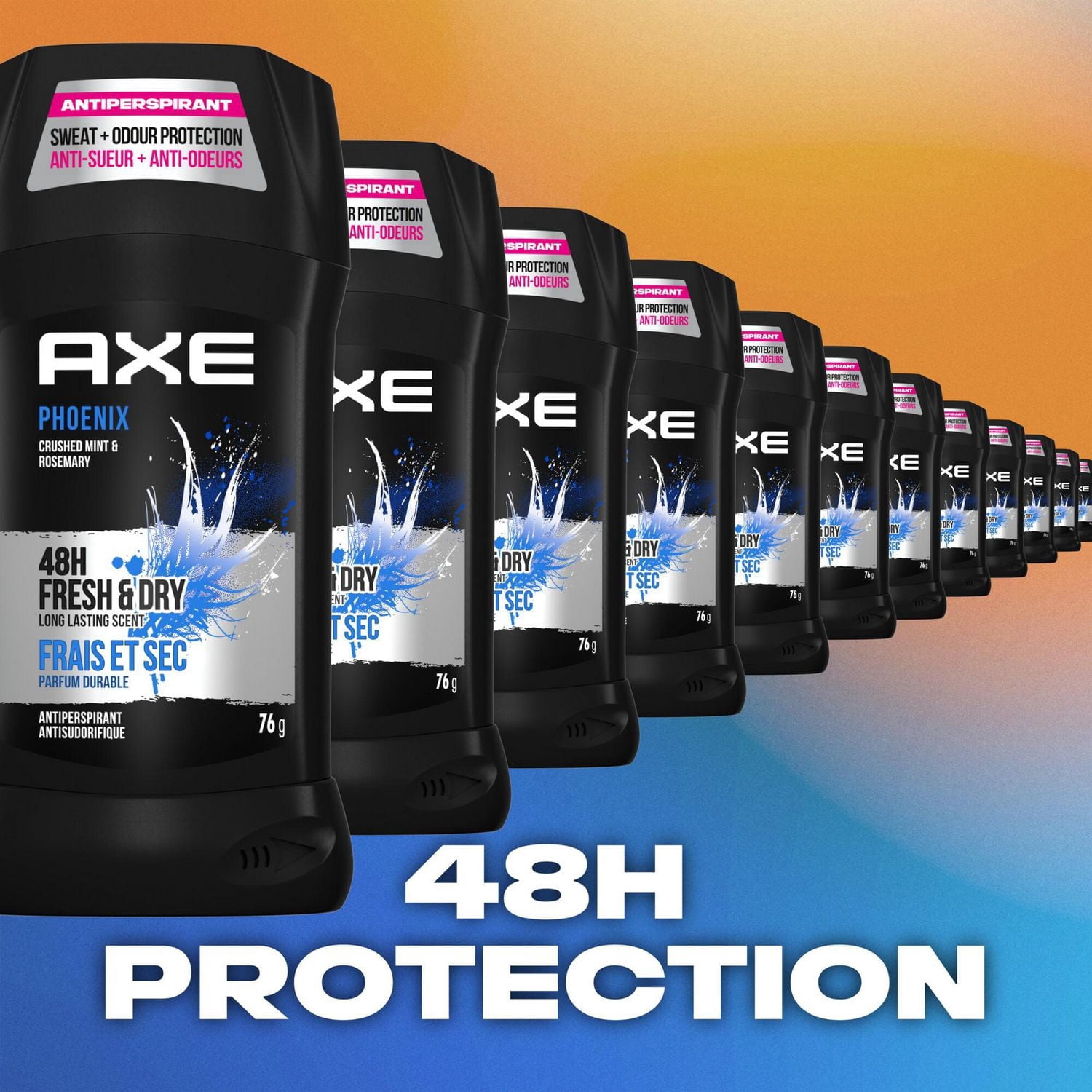 AXE Phoenix Crushed Mint & Rosemary Antiperspirant Stick (Value Pack 4 X 76gms)