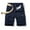 Dark Blue, variant on AURIGATE Relaxed Fit Cargo Shorts For Men Casual Multi-Pocket Zipper Deco Shorts Outdoor Twill Lightweight Short Pants