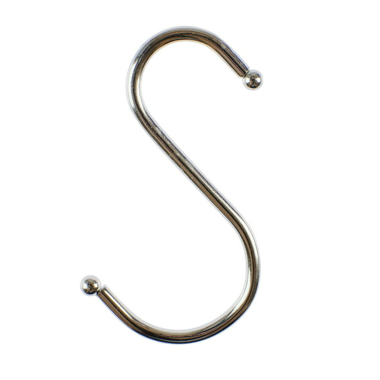 3 S-Shaped Stainless Silver Wire Hooks Connectors Chain Hardware