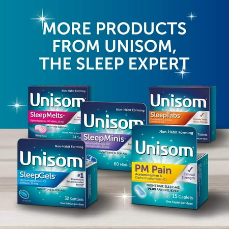 Unisom Nighttime Sleep Aid, 100 ea (Pack of 2)