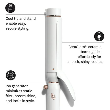 T3 - Switch Kit Curl Trio Interchangeable Curling Iron - White & Rose Gold