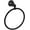 Matte Black, variant on Delta 73246-RB Woodhurst: Towel Ring - Venetian Bronze