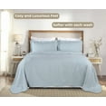 thumbnail image 5 of Superior 2 Piece Aspen Cotton Blend Light Blue Bedspread Set, Twin, 5 of 9