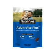 Nutri-Vet Adult-Vite Plus Soft Chew Vitamins for Adult & Senior Dogs, Chicken