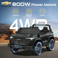 thumbnail image 6 of East doll 24 Volt Power Ride on Toys Car for Big Kids, Licensed Chevrolet 2 Seater Ride-on UTV Cars, 24V Ride ons, 800W Motor, Remote Control, 2-5MPH, Electric Car, Black, 6 of 7