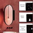 thumbnail image 6 of 20x34 Inch Oval, Matte Black, Metal Framed | Recessed or Surface Mount for Bathroom Storage | Durable, Easy - assemble with Adjustable Shelves, 6 of 7