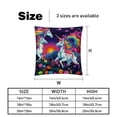 thumbnail image 5 of Robot Unicorn Attack Throw Pillows Set of 2 with Unique Patterns Covers - Available in 16x16, 18x18, and 20x20 Inches for Various Occasions - Includes Throw Pillow Inserts, 5 of 6