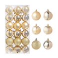 thumbnail image 2 of Adornos de bolas para árbol de Navidad, 36 bolas para árbol de Navidad, 6 diseños, adornos decorativos irrompibles para árbol de Navidad, 2 of 5