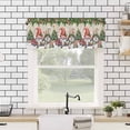 thumbnail image 4 of Beige Christmas Kitchen Valances for Windows 42x12 Inch Kitchen Curtains Valances Rod Pocket Gnomes Xmas Tree Snowflake Gifts Bathroom Window Valances for Window Treatment Decor, 4 of 6