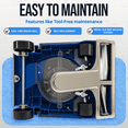 thumbnail image 5 of Max Manufacturing 12" Commercial Vacuum Cleaner with Shake Out Bag, Heavy Duty Commercial Upright Vacuum for Carpets & Hard Floors, 5 of 6