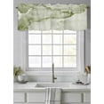 thumbnail image 4 of Sage Green Marble Valances for Windows, Rod Pocket Kitchen Valance Curtains - Soft & Washable Small Window Treatment for Living Room,&nbsp;Bathroom, Fluid Art, 54x18inch, 4 of 9