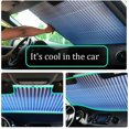 thumbnail image 4 of Sidaley Parasol para parabrisas de coche, cubierta de ventana portátil de aleación de aluminio retráctil, accesorio de visera de cortina Ventana automotriz 65cm, 4 of 6