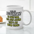 thumbnail image 3 of CafePress - Accountant...Assume I Am Never Wrong Tee Shirt Mug - 11 oz Ceramic Mug - Novelty Coffee Tea Cup, 3 of 4