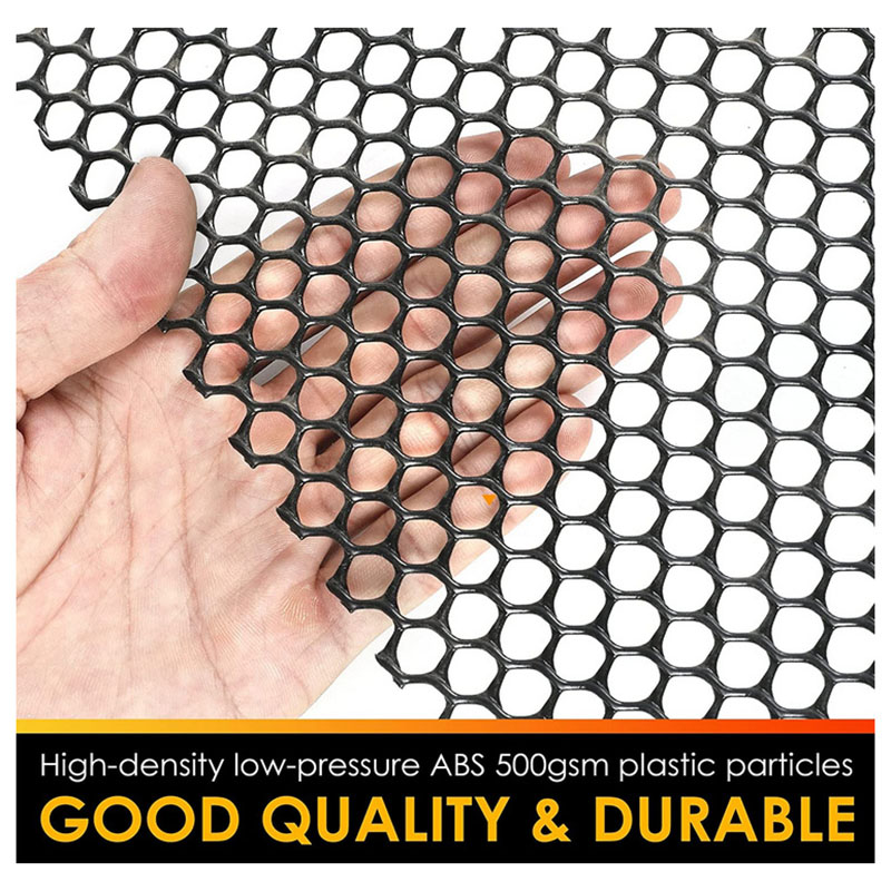 Clôture En Maille Plastique Noir - 6 M X 40 Cm, Maille 0,9 Cm - Avec 60 Serre-câbles - Pour Balcon, Poulailler, Protection Plantes - 8