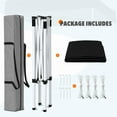 thumbnail image 4 of EAGLE PEAK 5x5 Pop Up Canopy Tent Instant Outdoor Canopy Easy Set-up Straight Leg Folding Shelter（Black）, 4 of 11