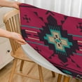thumbnail image 3 of Ethnic Round Tablecloth Southwest American Native Indian Aztec Waterproof Oil-Proof Table Cover Table Cloth for Indoor Dining, Outdoor Picnic Parties, Camping,Fits for Table 40-44" Inches, 3 of 6