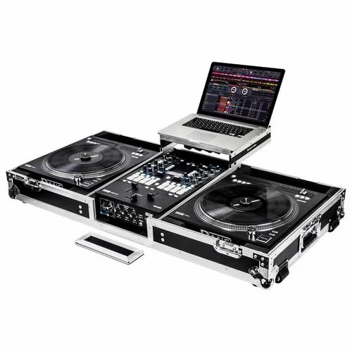 FLIGHT ZONE RANE SEVENTY-TWO AND TWELVE SYSTEM LOW PROFILE (1-TIER) GLIDE STYLE DJ COFFIN WITH WHEELS
