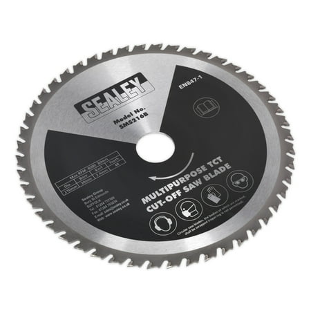 

Sealey Sms216B Multipurpose Cut-Off Saw Blade 216 X 2.4Mm/30Mm 48Tpu