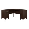 thumbnail image 1 of Scranton & Co 60" Transitional Wood L Shaped Desk in Mocha Cherry, 1 of 7