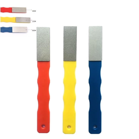 Diamond Sharpening Stones Tools,Diamond Sharpening Sharpener for Kitchen,Flat Hand File Sharpener Tools for Home,Hunting,3pcs,220# 400# 600#