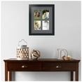 thumbnail image 2 of ArtToFrames Collage Photo Picture Frame with 4 - 3.5x5" Openings, Framed in Black with Mountain Grey and Black Mats (CDM-3926-532), 2 of 8