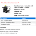 thumbnail image 2 of Main Water Pump - Compatible with 2009 - 2013 Audi A3 Quattro 2010 2011 2012, 2 of 2