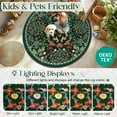 thumbnail image 4 of Bleum Cade Round Rugs 6ft Floral Area Rug for Living Room Green Washable Rug Non Slip Soft Low Pile Faux Wool Botanical Throw Rugs for Bedroom, Dining Room, Nursery, Home Decor, 4 of 9