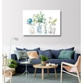 thumbnail image 6 of Thanksgiving Christmas Gift Flowers Wall Art Vintage Blue White Floral Canvas Wall Decor Retro Botanical Glass Bottle Canvas Rustic Wooden Board Canvas Prints Living Room Bedroom Wall Decor 16" X 12", 6 of 6