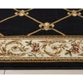 thumbnail image 5 of Well Woven Patrician Trellis Black French European 3'11" x 5'3" Area Rug / Floral Rug, 5 of 9