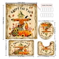 thumbnail image 5 of 4PCs Scarecrow Pumpkin Sunflower Curtain Shower Curtain Decoration,Gift Modern Home Decoration, Waterproof Shower Curtain and Toilet Floor Mat Three-Piece Set Comes with 12 Shower Curtain Hooks, 5 of 12
