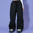 thumbnail image 2 of ZACPNCV Hip Hop Dance Cargo Pants for Girls Boys Wide Leg High Elastic Waisted Jogger Sweatpants Streetwear Active Pants 9-10 Years, 2 of 5