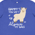 thumbnail image 4 of Inktastic Grammy's You Say Alpaca My Bags Youth T-Shirt, 4 of 5