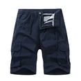thumbnail image 1 of Pantalones cargo informales para hombre. Pantalones cortos versátiles para el verano. Cómodos y holgados. Lavables a máquina., 1 of 8