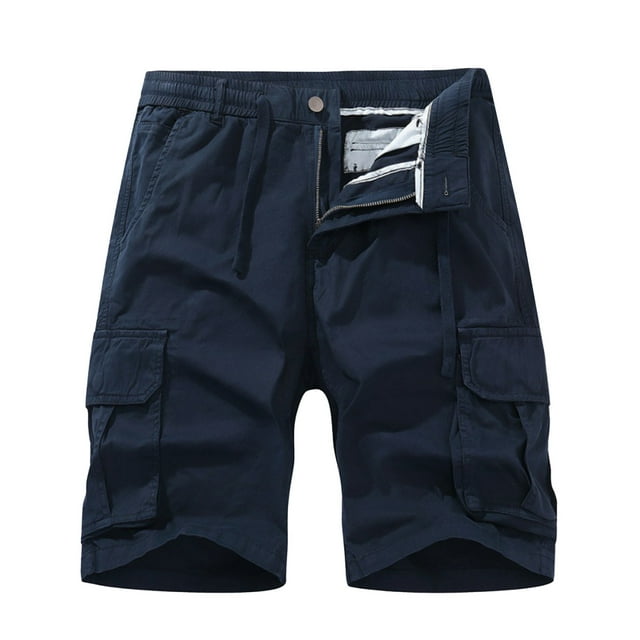 Pantalones cargo informales para hombre. Pantalones cortos versátiles para el verano. Cómodos y holgados. Lavables a máquina.