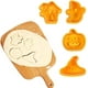 thumbnail image 4 of Juego de 4 cortadores de galletas de Halloween Zhivalor Molde de plástico para tartas galletas a presión manual, 4 of 5