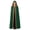 Green, variant on Decorative Border Wizard Cloak, Ornate Gold Border Hooded Cape Cloak, Long Witch Fortune Teller Robe With Front Tie, Multi Color Halloween Medieval Cosplay Velvet Cape, Blue M